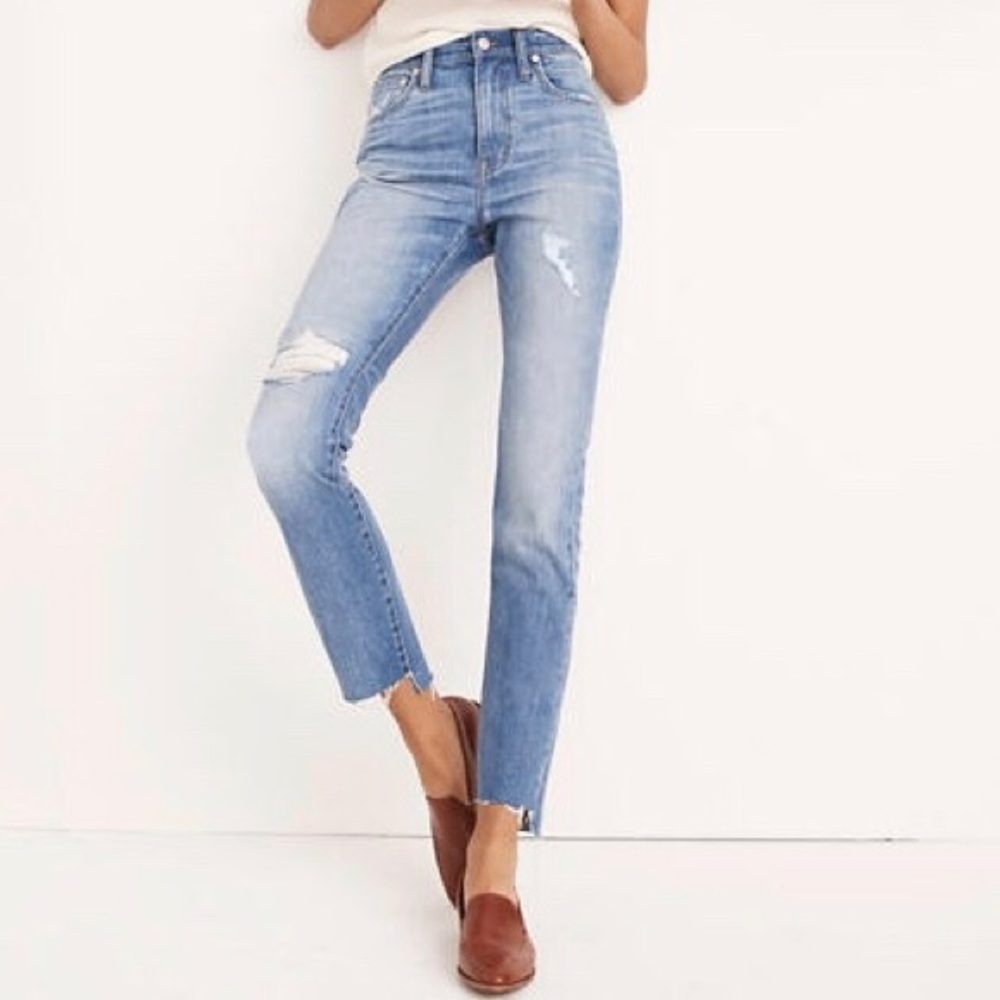 Madewell High-Rise Slim Boy Jean Lita Wash 23!!